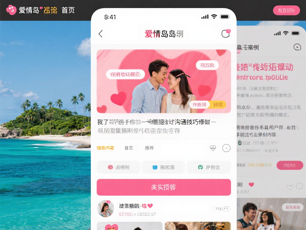 爱情岛坛首页完全不同于传统论坛模式，它强